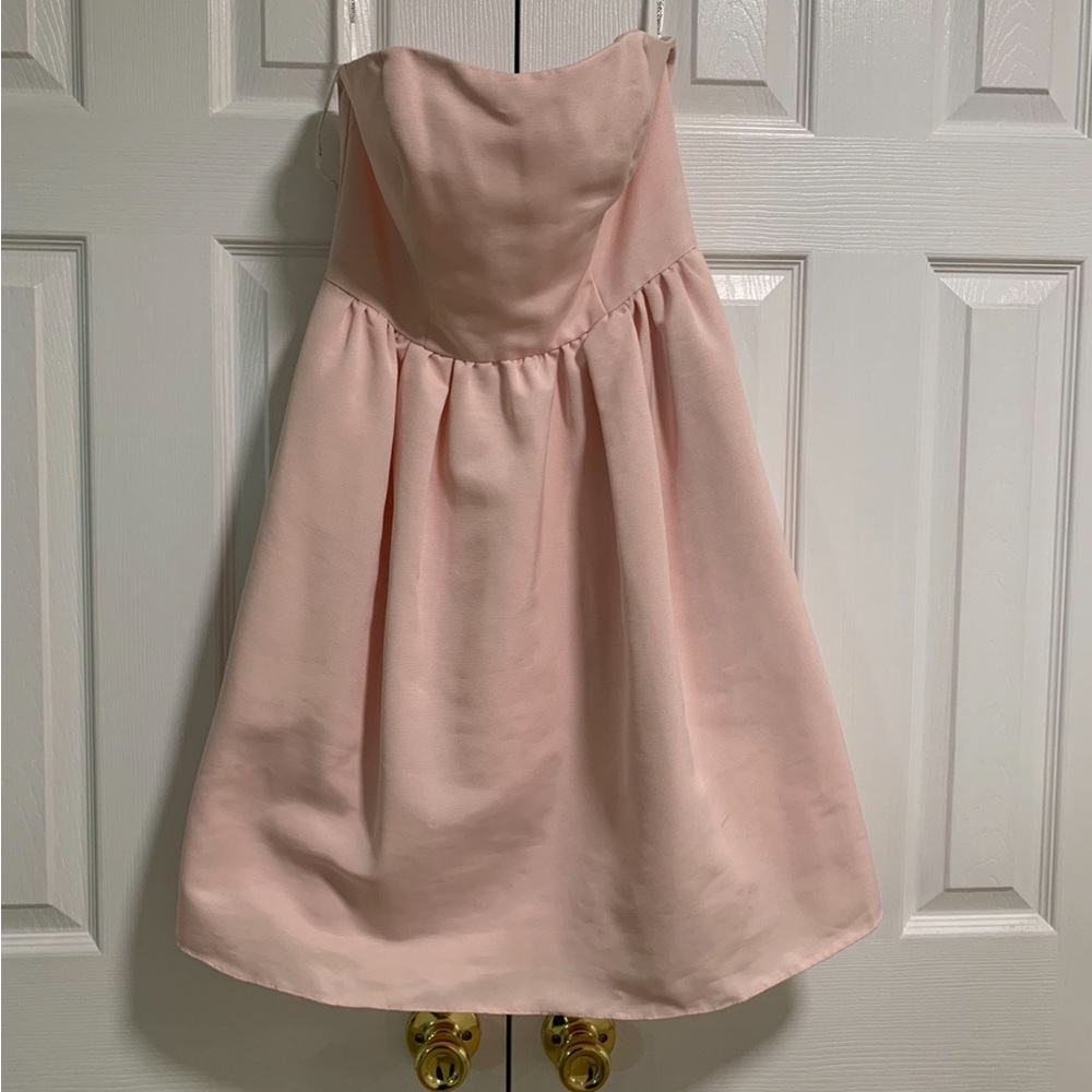 Petal Strapless Short Dress